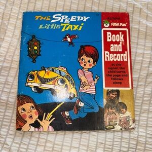 Vintage Peter Pan “Speedy Little Taxi” Book and Vinyl Record